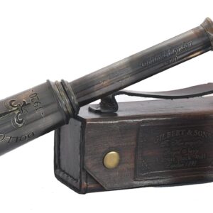 1920 Marine Telescope Collectible Décor Nautical Spyglass Antique Mounted Solid Brass 15 Inch Pirate Telescope (Dolland #1)