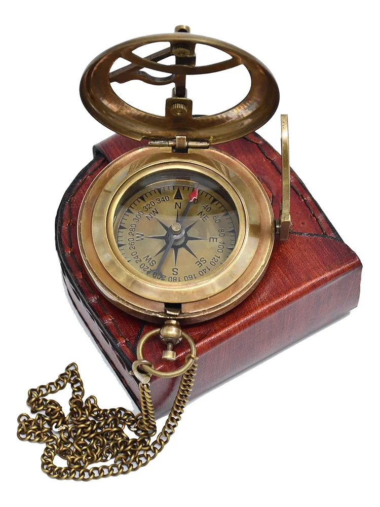 Son Gifts Mom and Dad, to My Son Compass Comes Grain Leather Case Brass Nautical - Personalized Sundial Compass, Birthday Gifts, Graduation Gifts - Image 7