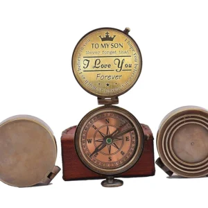 Mom to Son Compass – to My Son Love Mom – Mother to Son Gifts/Dad to Son - Graduation Day Gifts for Son - Son Birthday Gifts - Confirmation Gifts for Son