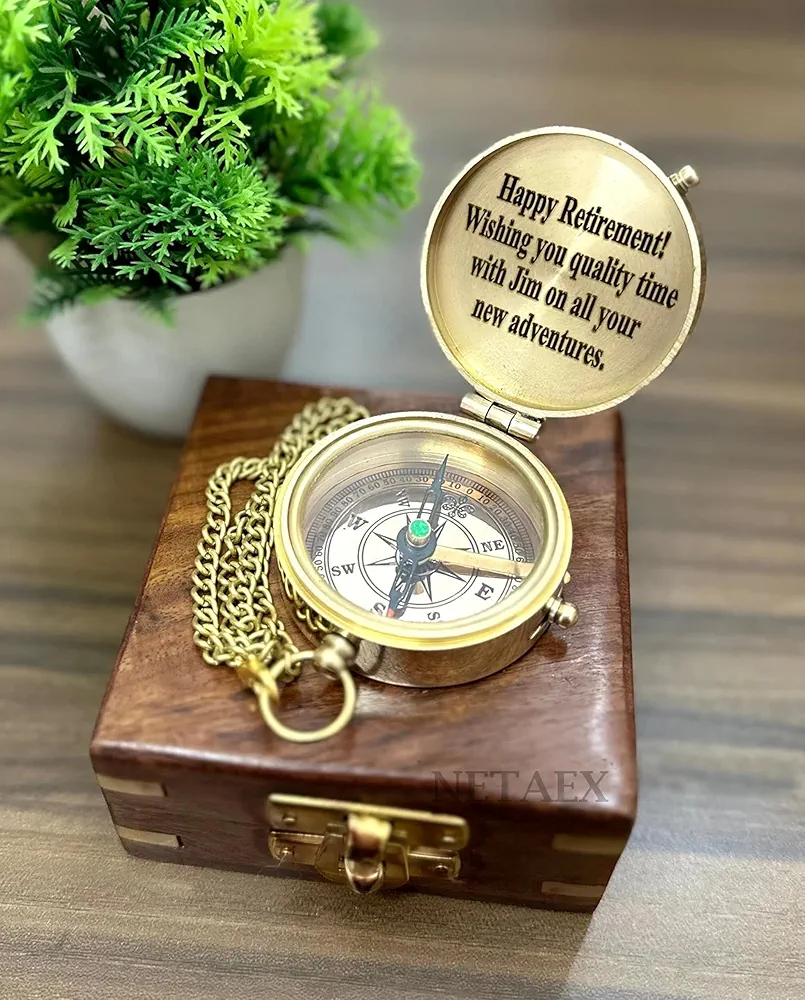 Compass with Special Engraved Greeting for Men/Him, Husband Gifts from Wife, Romantic Gift Ideas for Him/Her/Soldier/US Navy Seal Army - Image 5