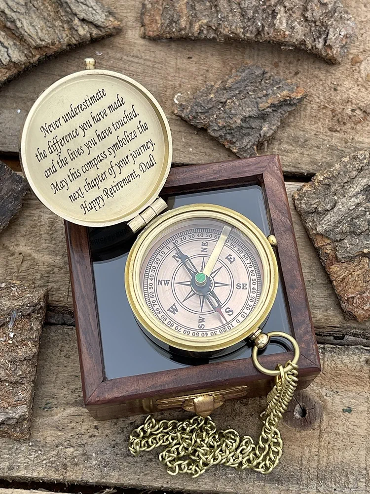 Compass with Special Engraved Greeting for Men/Him, Husband Gifts from Wife, Romantic Gift Ideas for Him/Her/Soldier/US Navy Seal Army - Image 11
