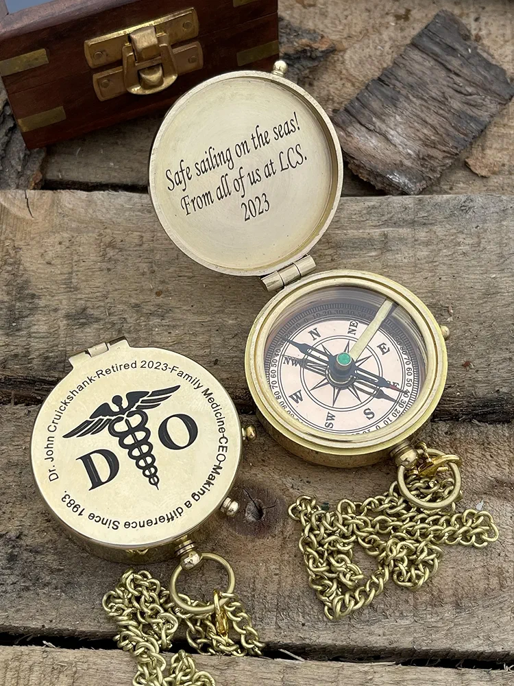 Compass with Special Engraved Greeting for Men/Him, Husband Gifts from Wife, Romantic Gift Ideas for Him/Her/Soldier/US Navy Seal Army - Image 9