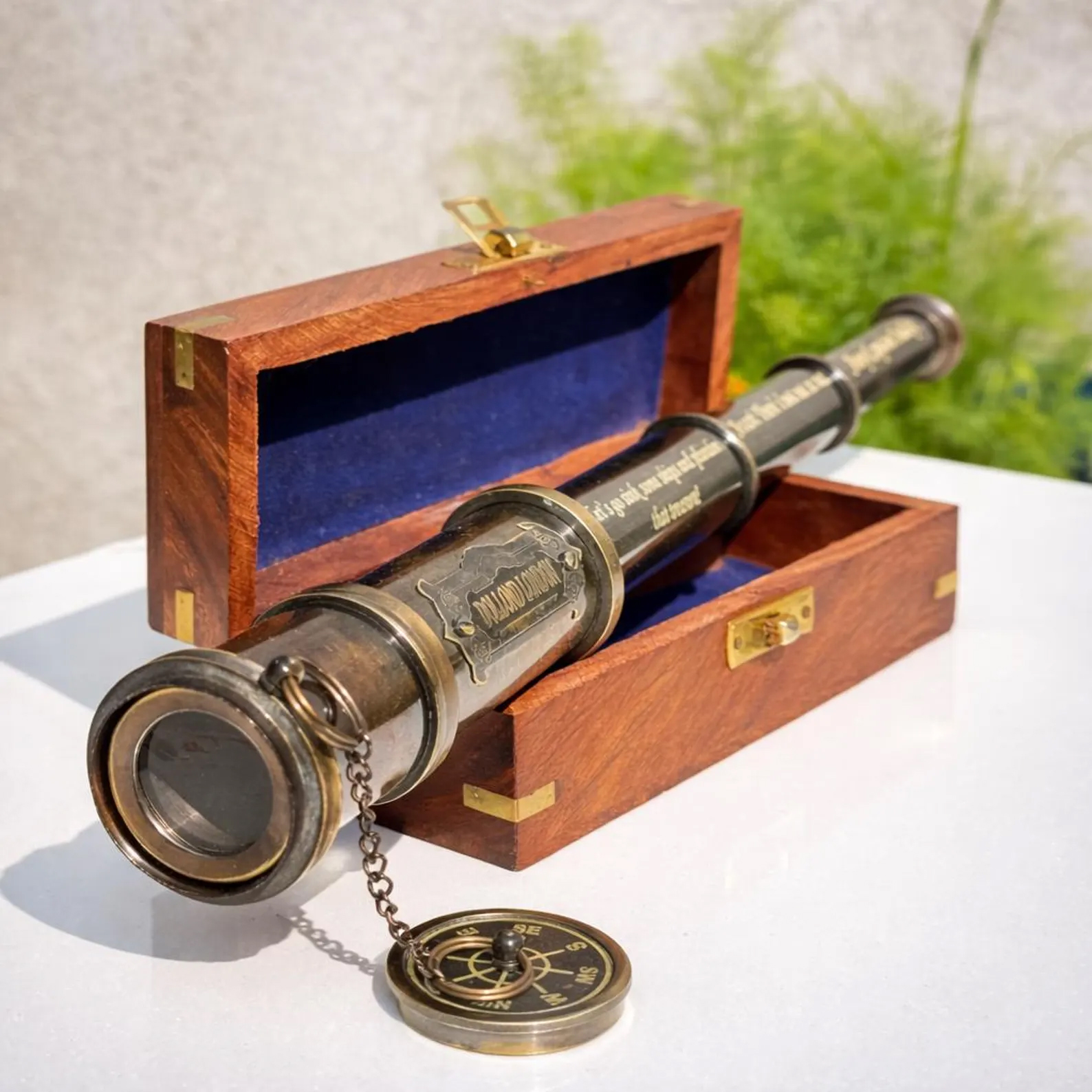 Brass Telescope, Engraved Spyglass, Pirate Telescope, Fathers Day Gift, Gift For Husband, Son Gift, steampunk Gift